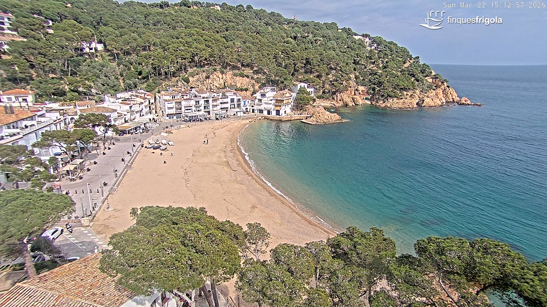 Webcam de Tamariu plage