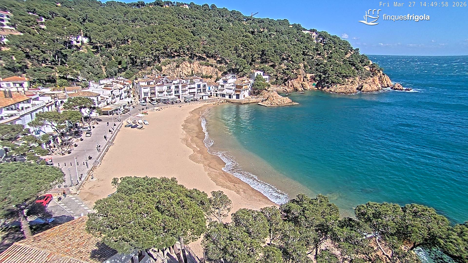 Webcam de Tamariu plage