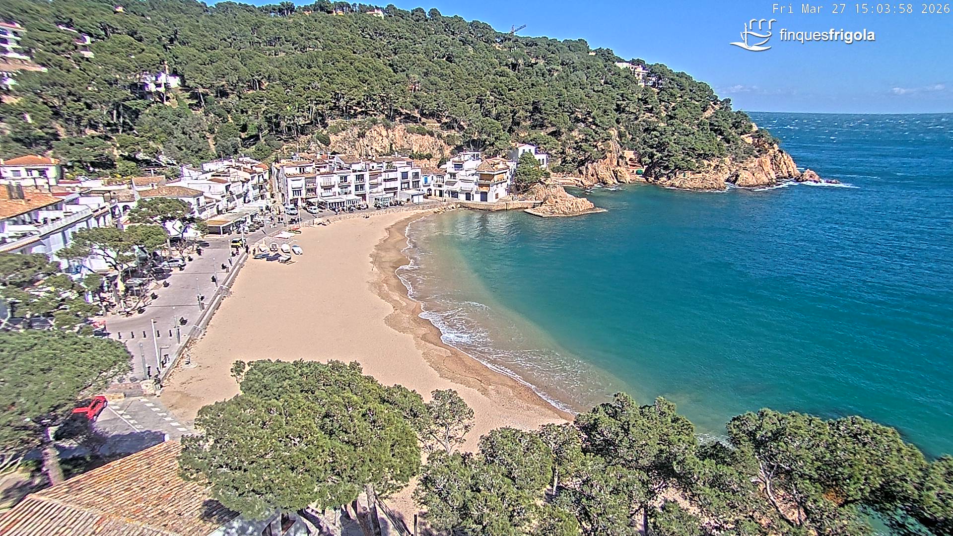 Webcam de Tamariu playa