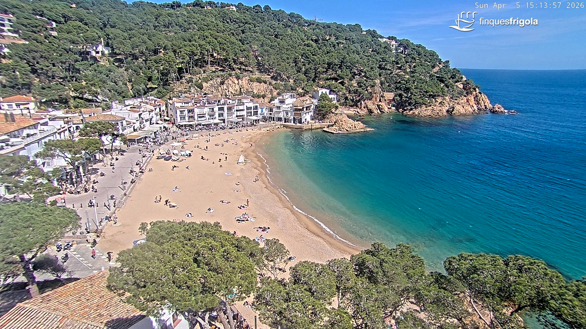 Webcam de Tamariu plage