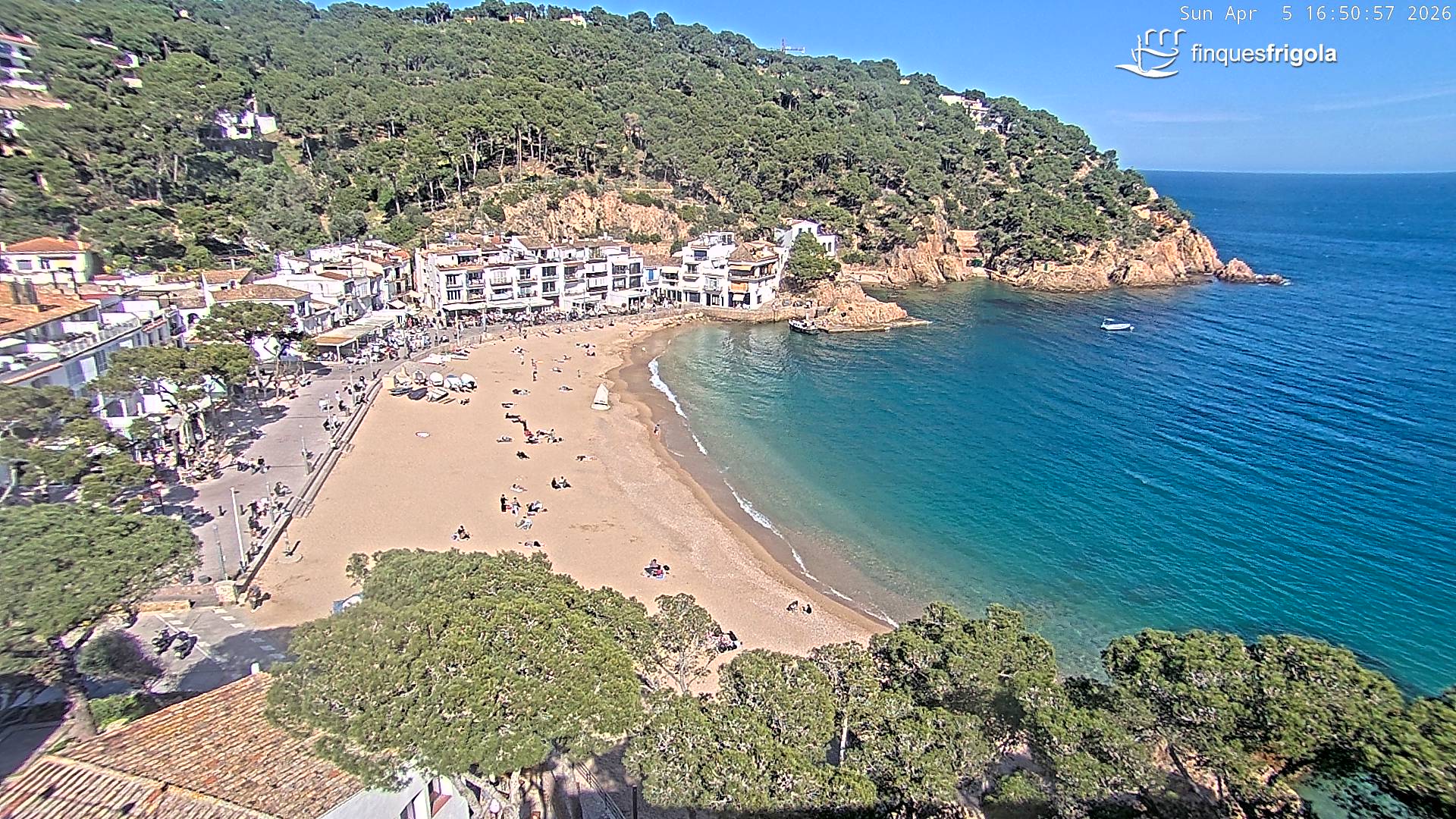 Webcam de Tamariu plage