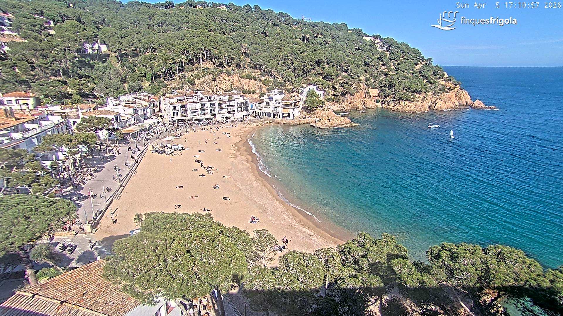 Webcam de Tamariu plage