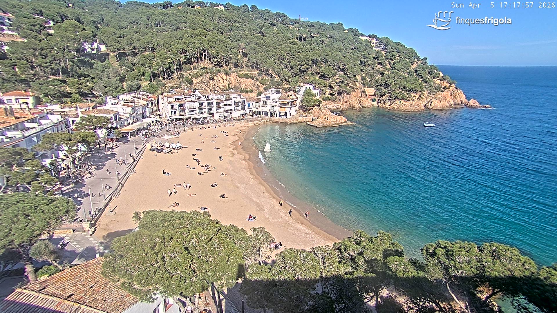 Webcam de Tamariu playa