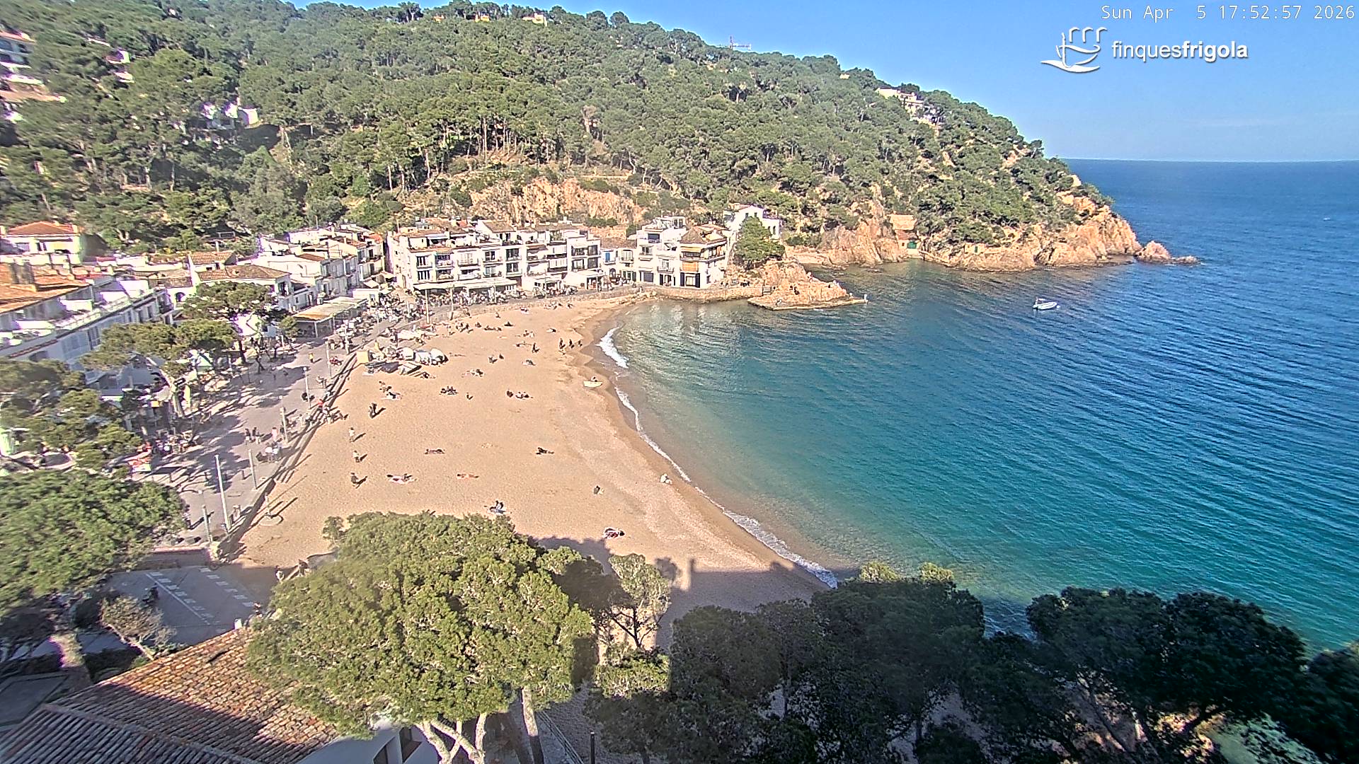 Webcam de Tamariu plage