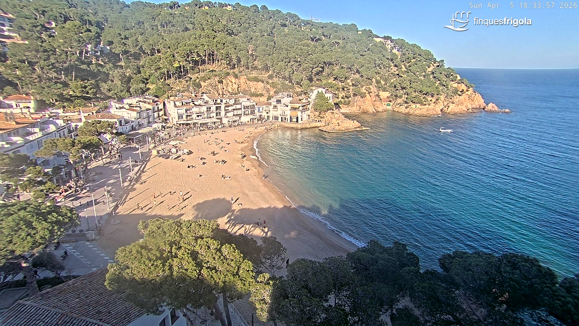 Webcam de Tamariu platja