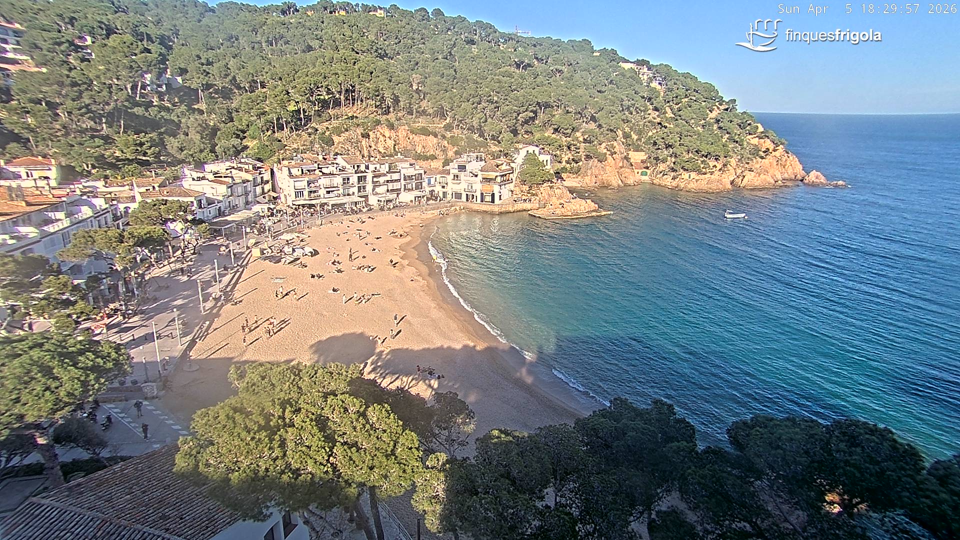 Webcam de Tamariu plage
