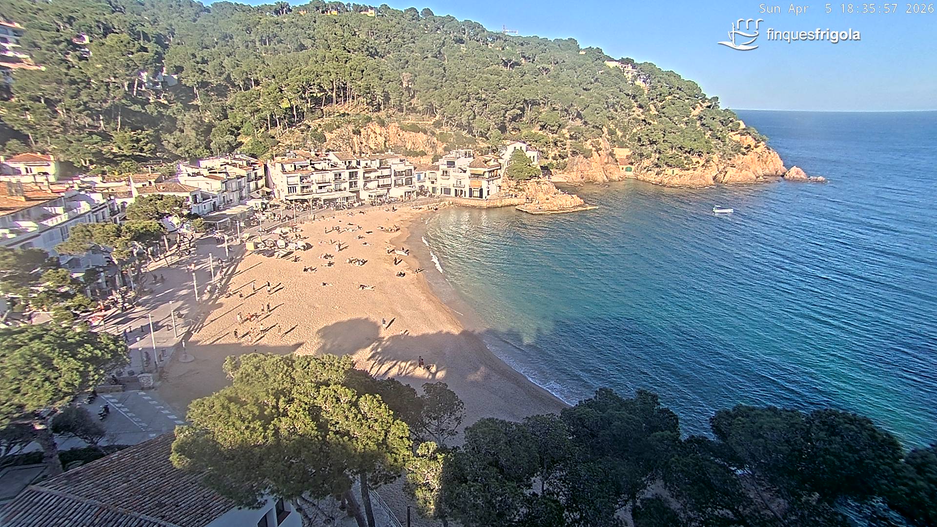 Webcam de Tamariu platja