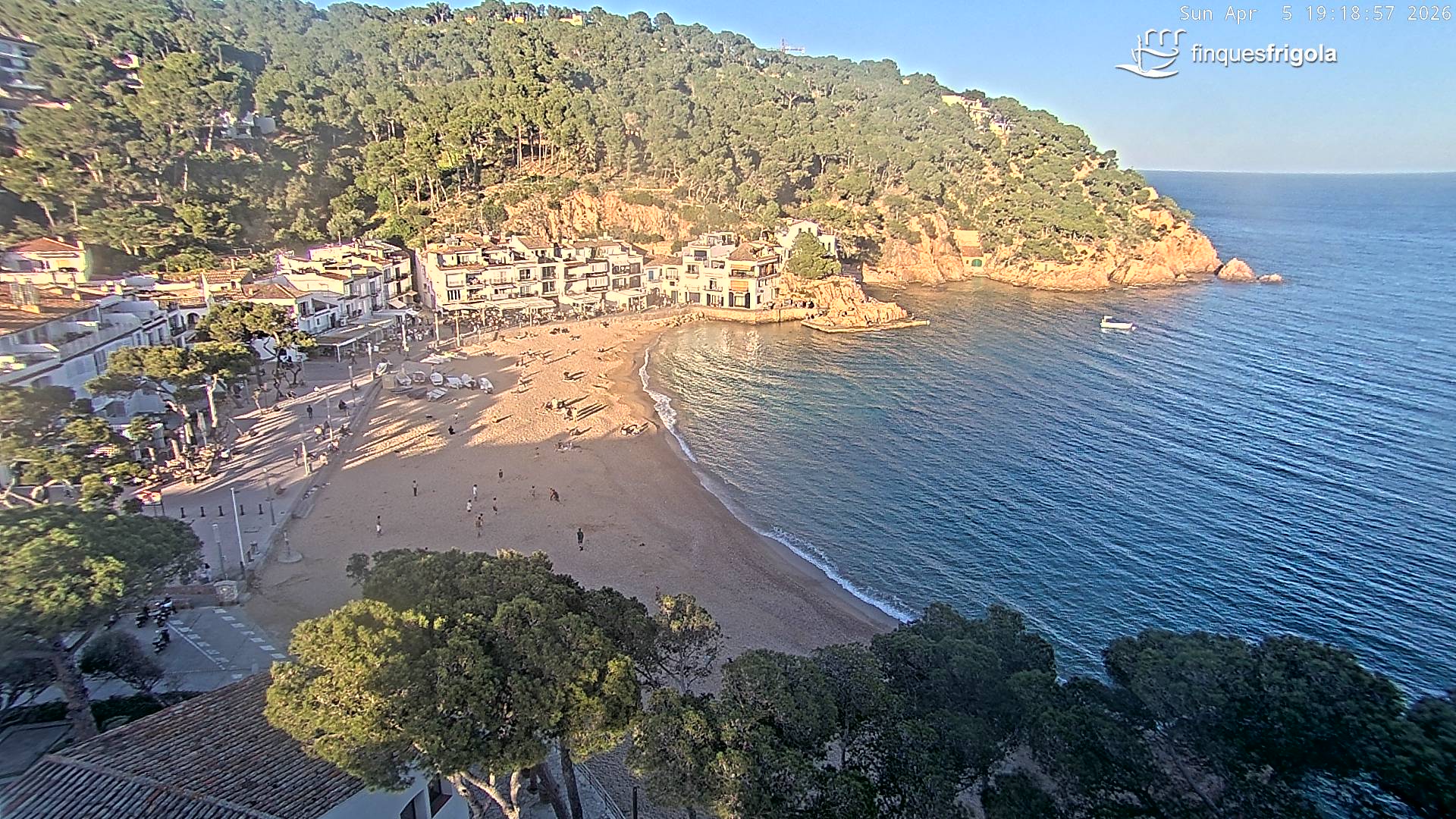 Webcam de Tamariu plage