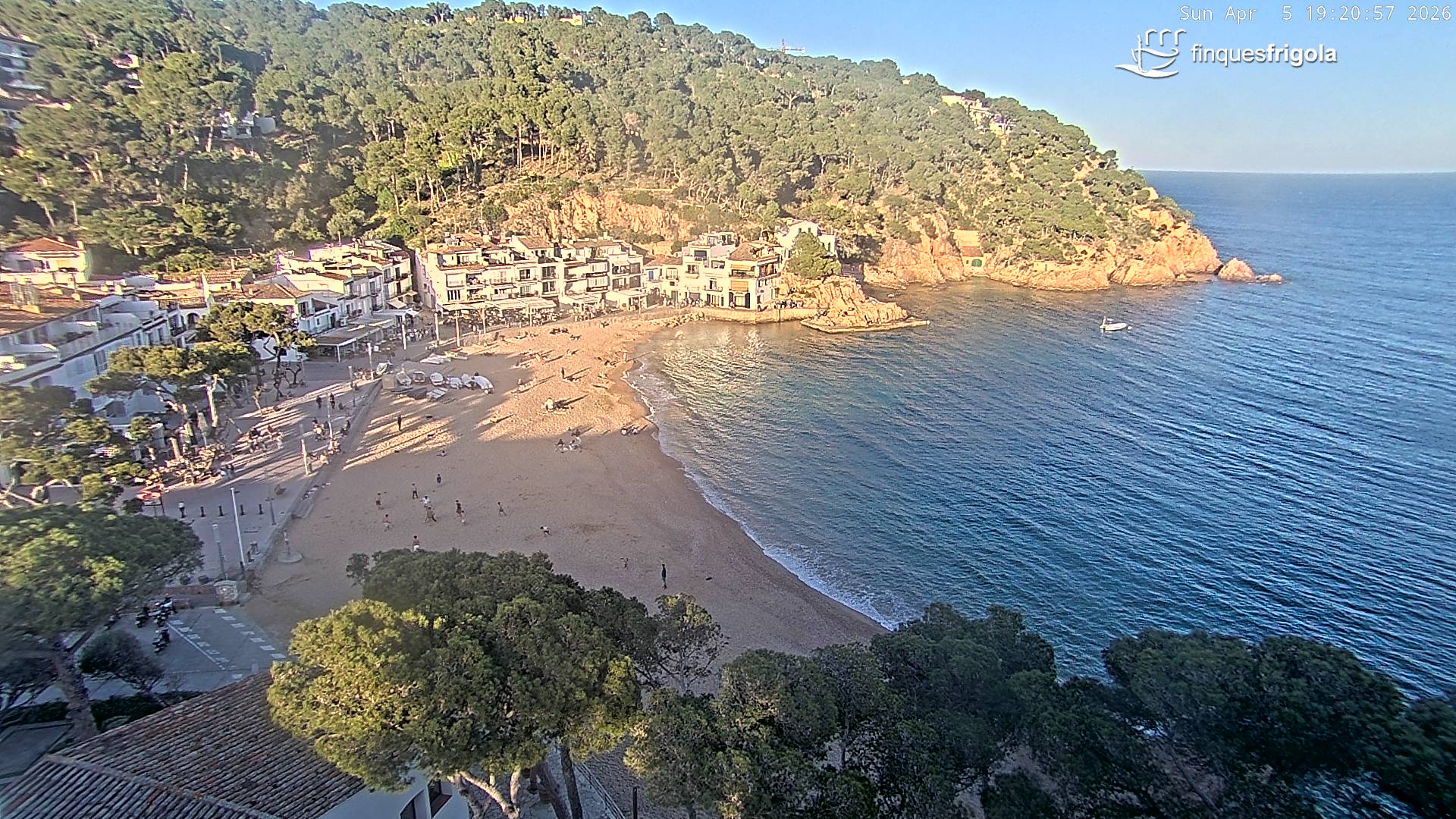 Webcam de Tamariu plage