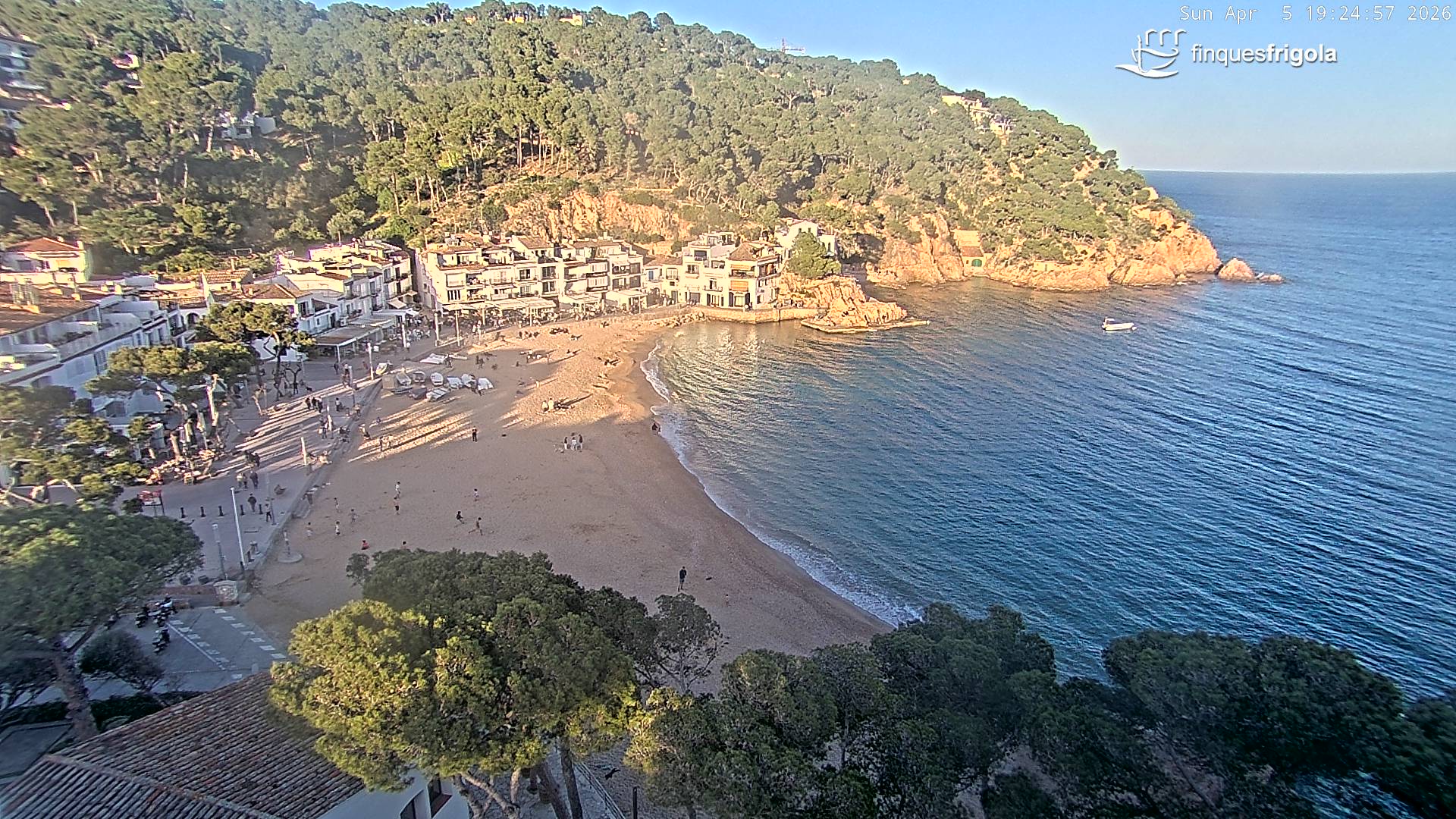 Webcam de Tamariu plage