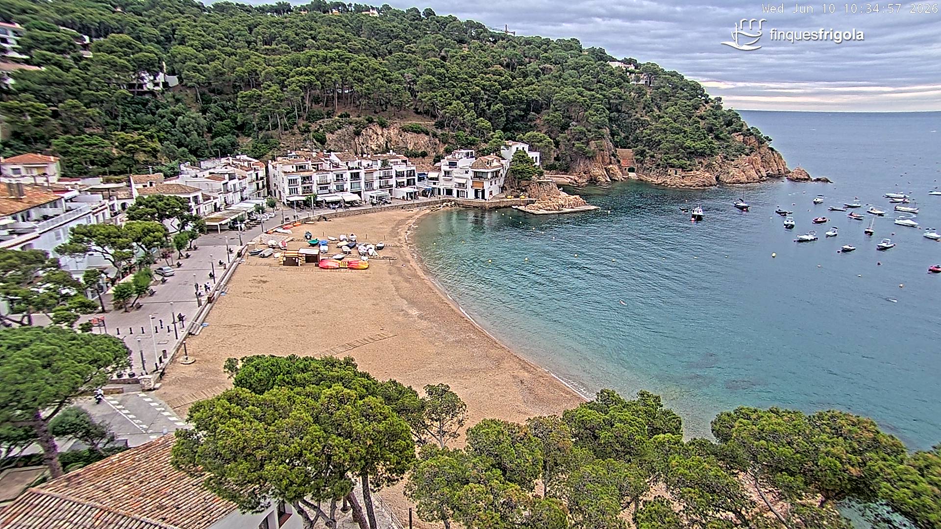 Webcam de Tamariu playa