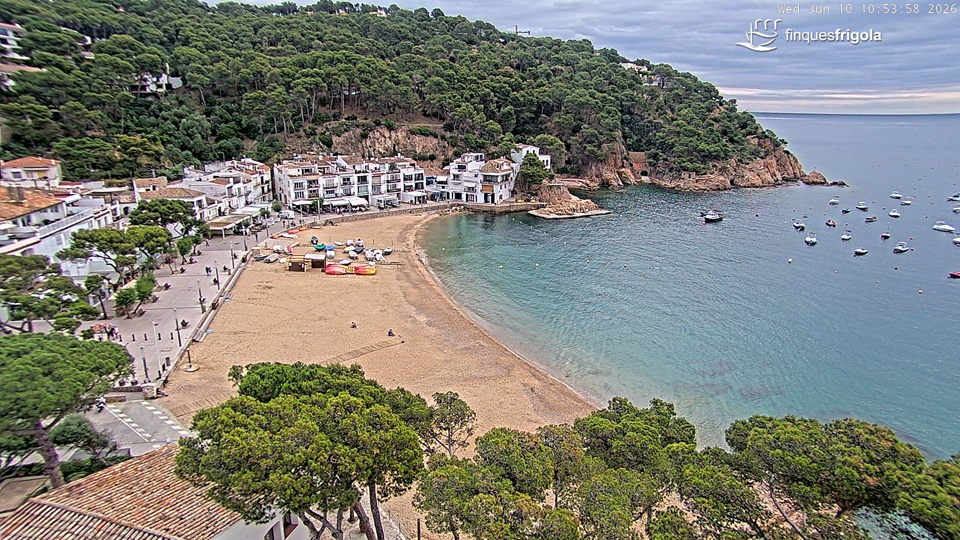 Webcam de Tamariu plage