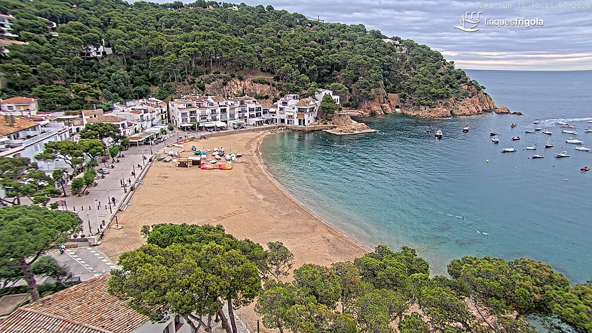 Webcam of Tamariu beach