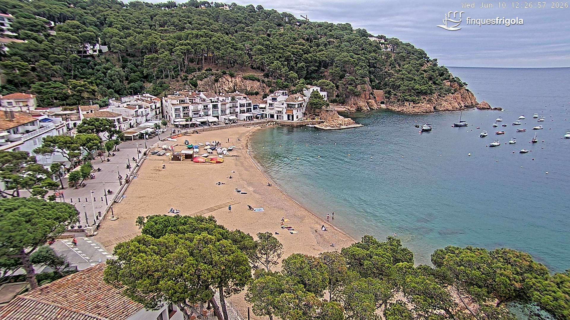 Webcam of Tamariu beach