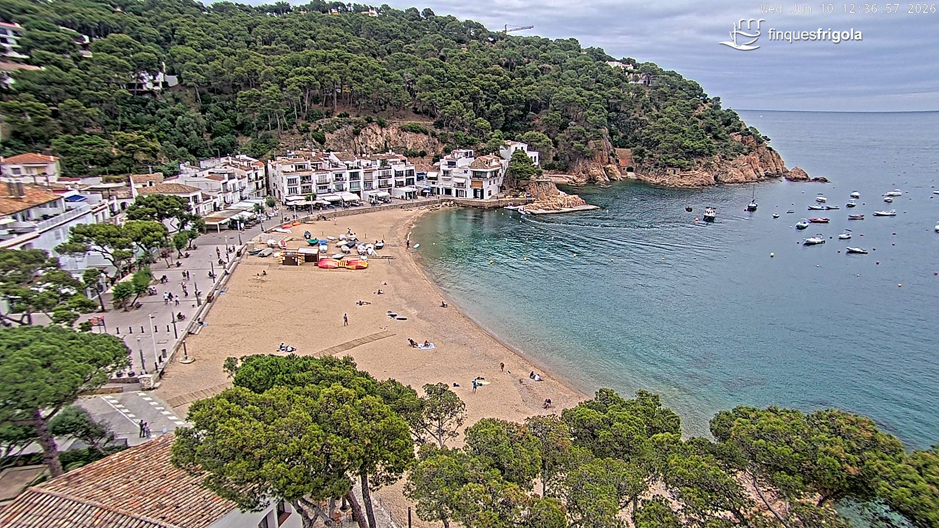Webcam de Tamariu platja