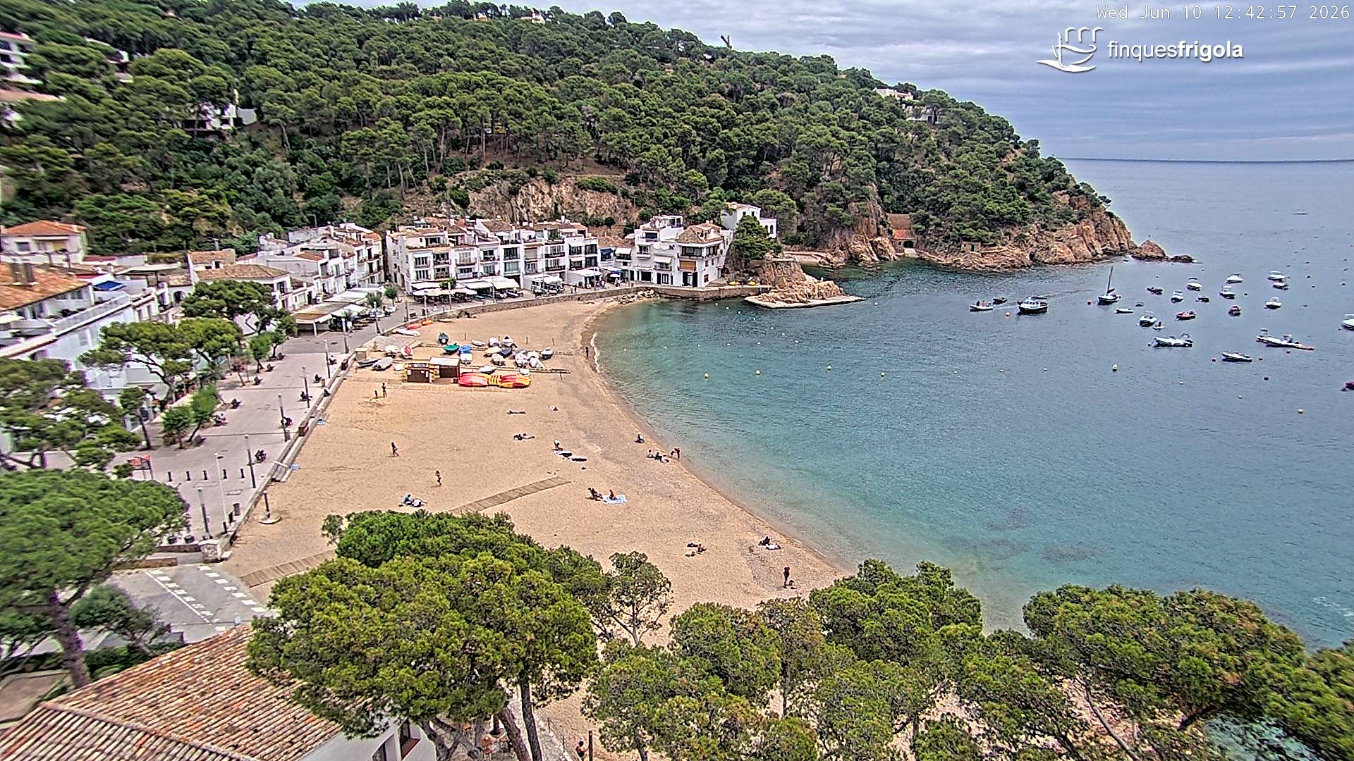 Webcam de Tamariu plage