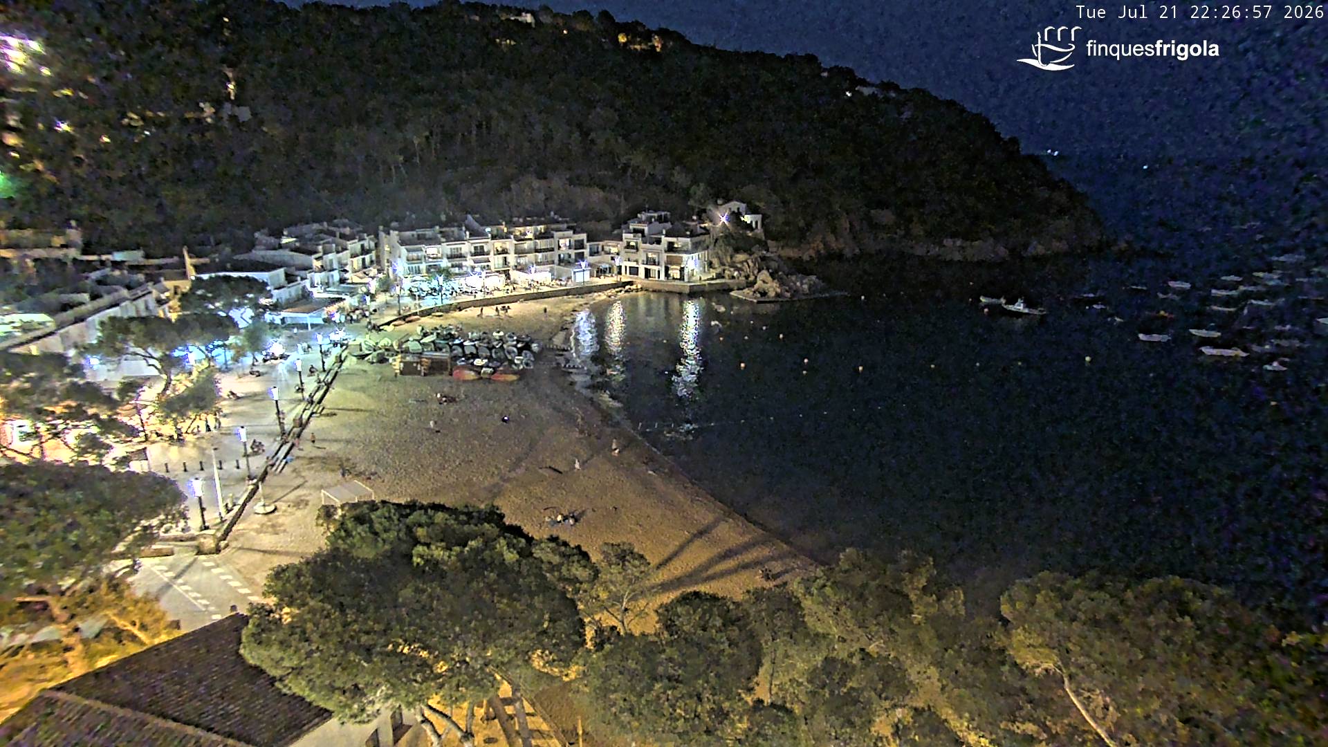 Webcam de Tamariu plage