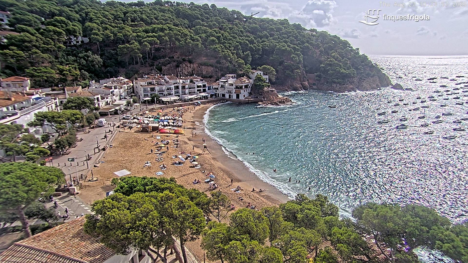 Webcam de Tamariu playa