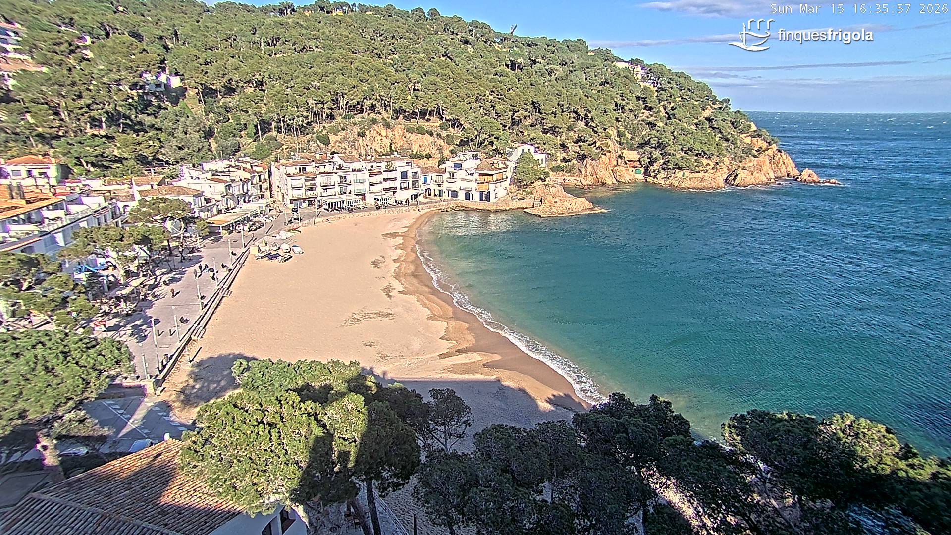 Webcam de Tamariu playa