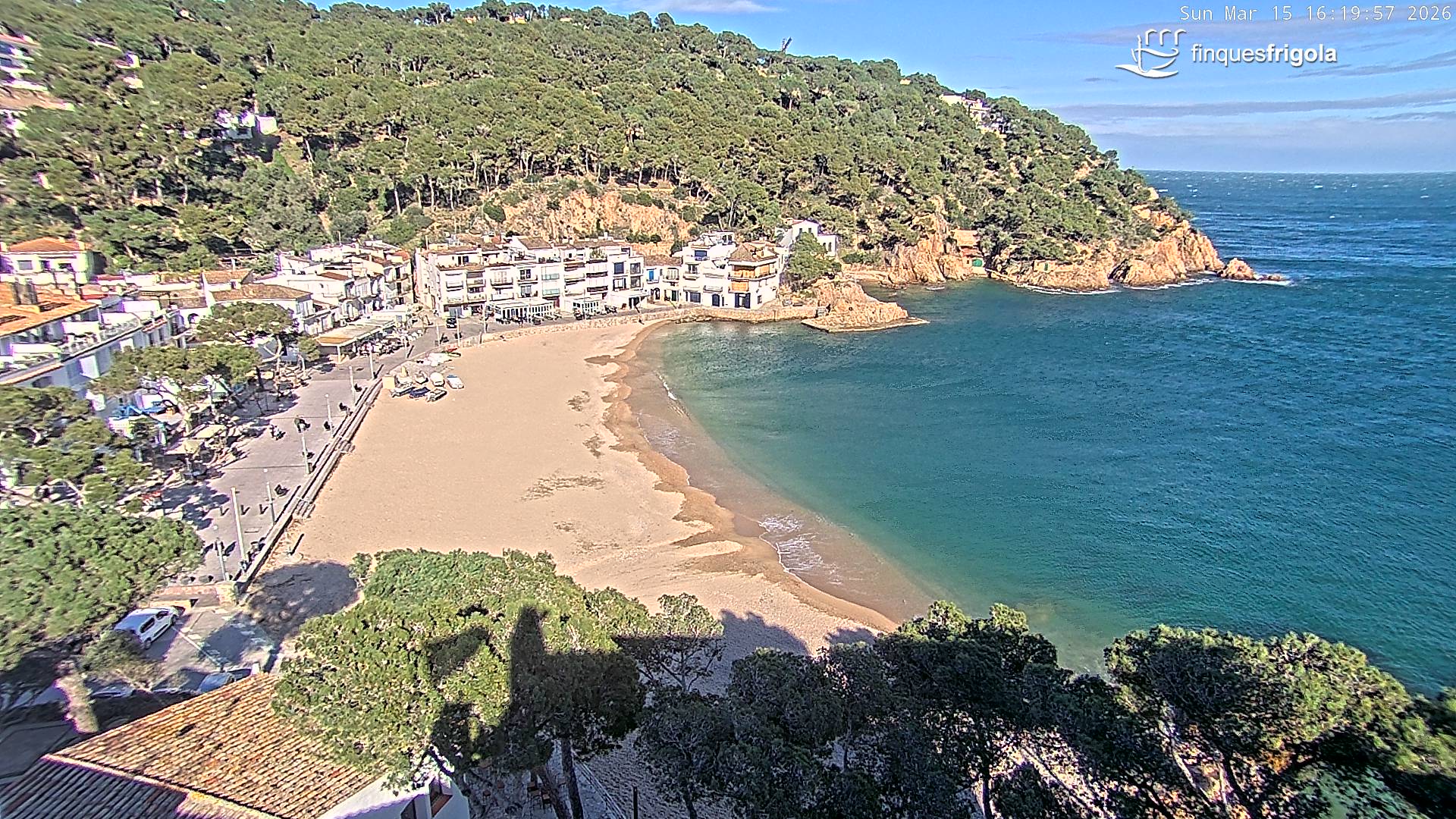 Webcam de Tamariu playa