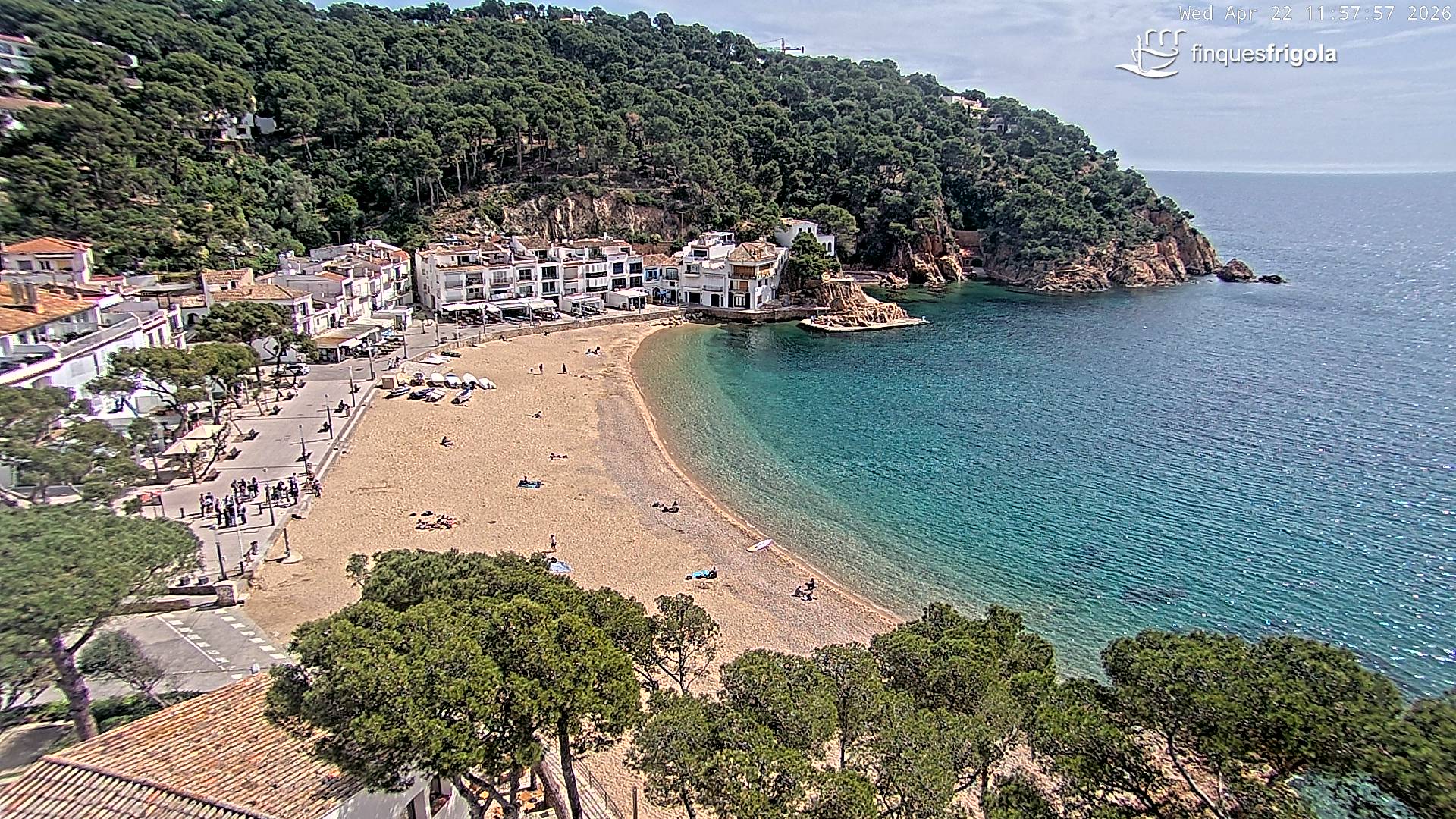 Webcam de Tamariu playa