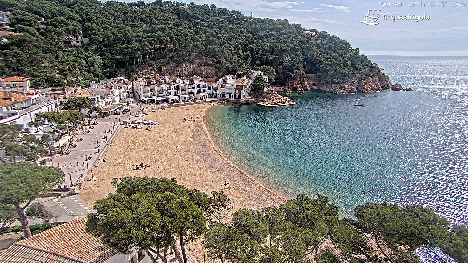 Webcam de Tamariu playa