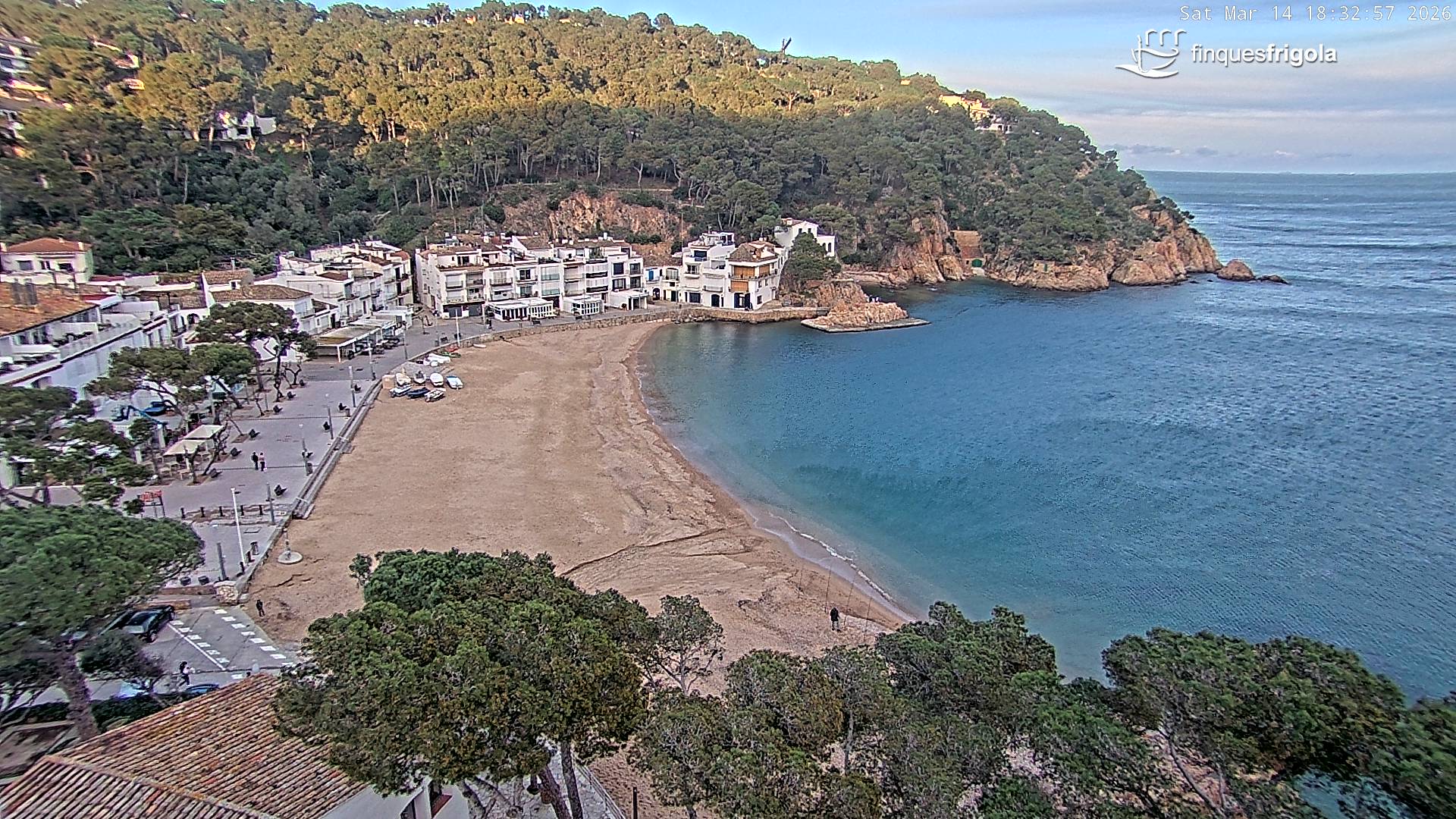 Webcam de Tamariu playa