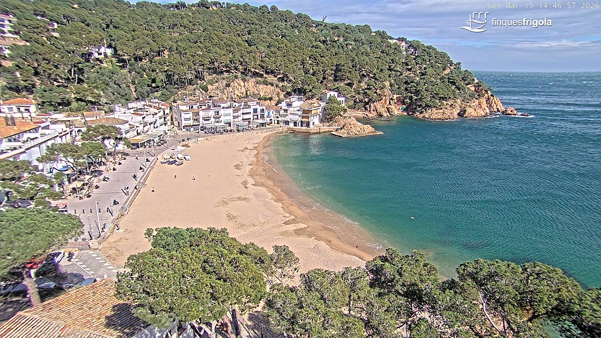 Webcam de Tamariu playa