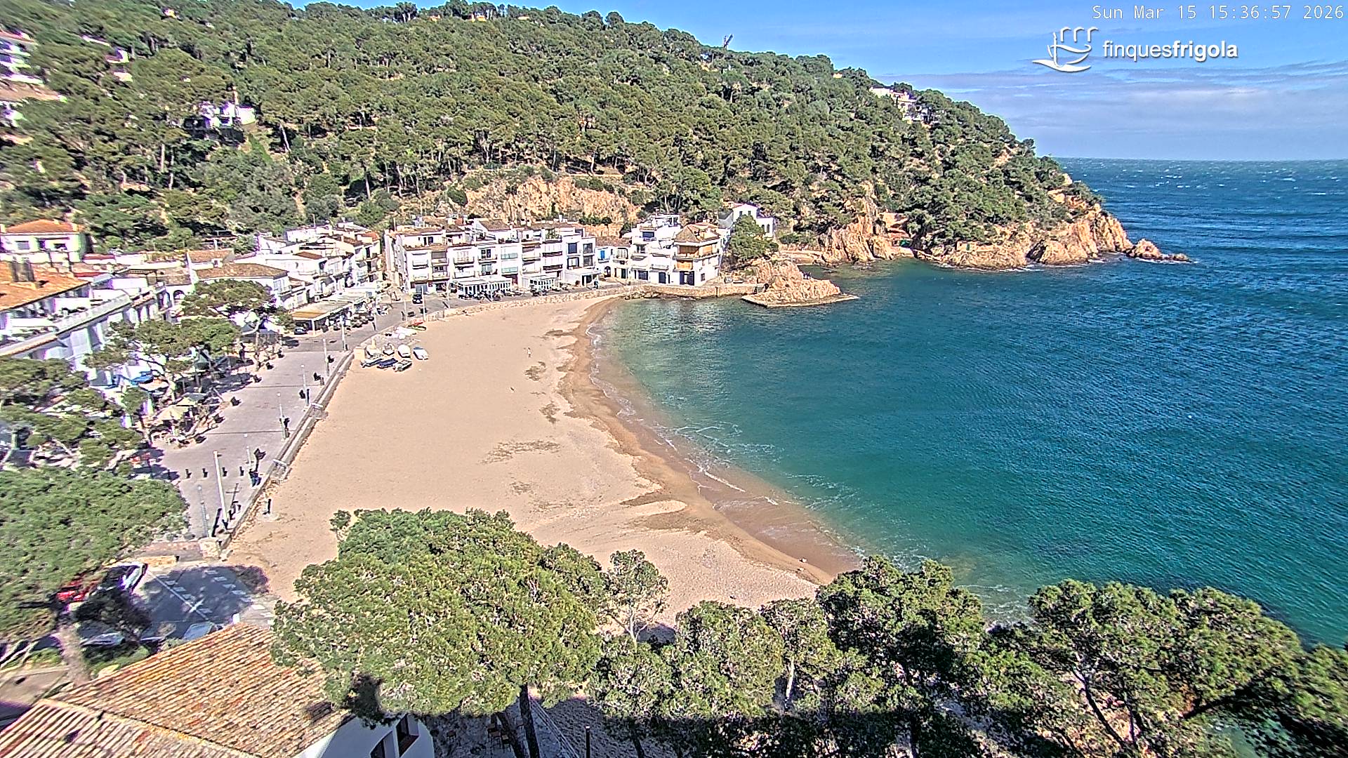 Webcam de Tamariu playa