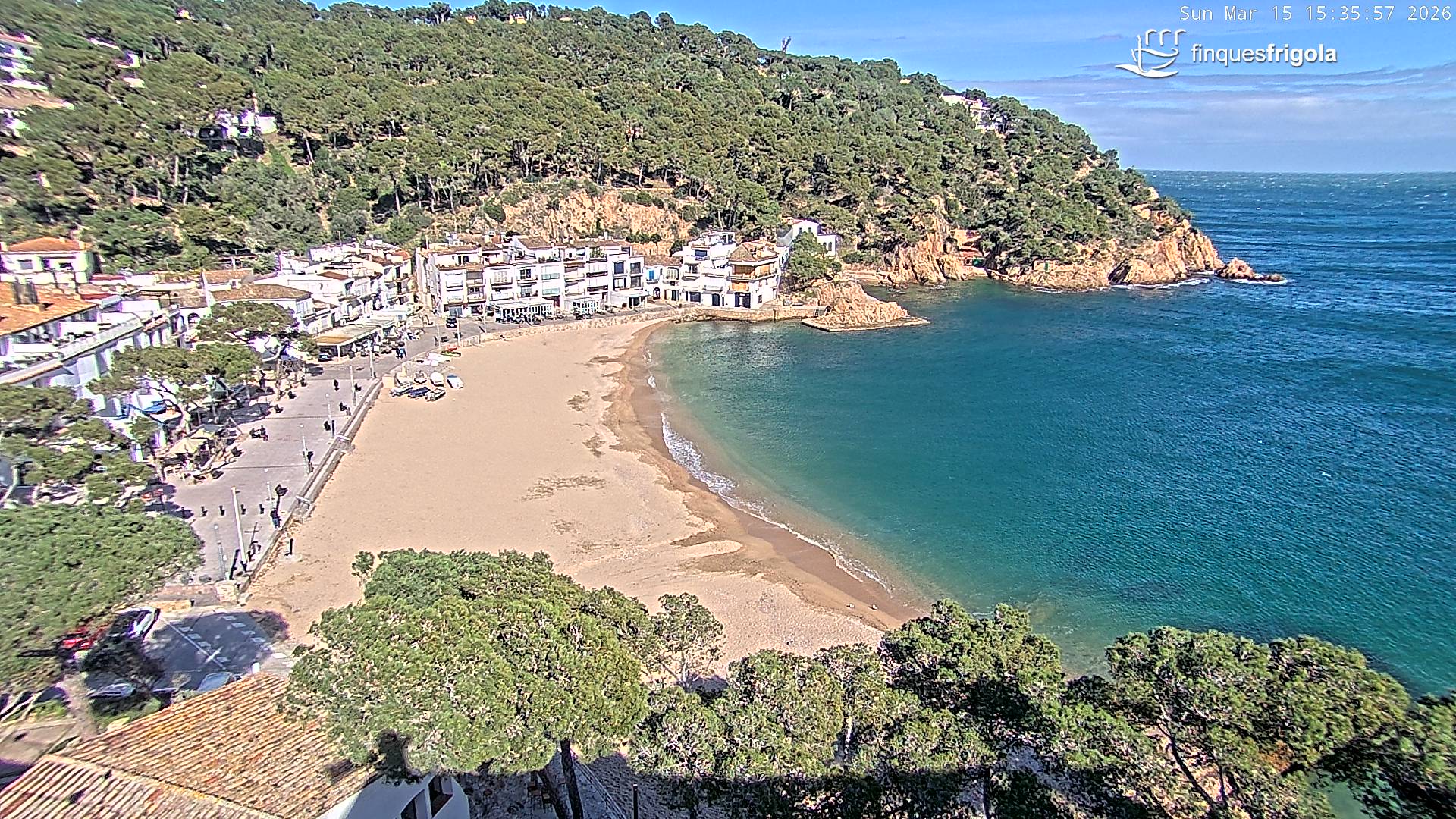 Webcam de Tamariu playa