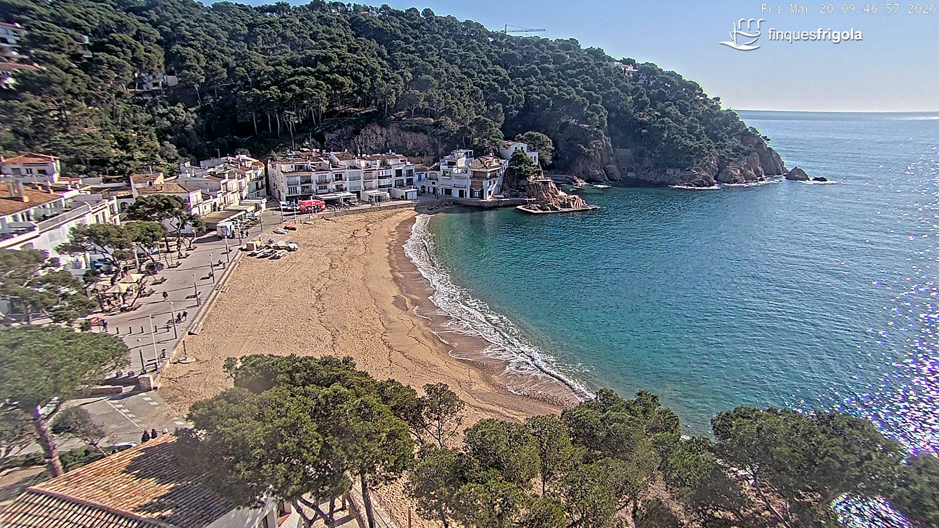 Webcam de Tamariu playa