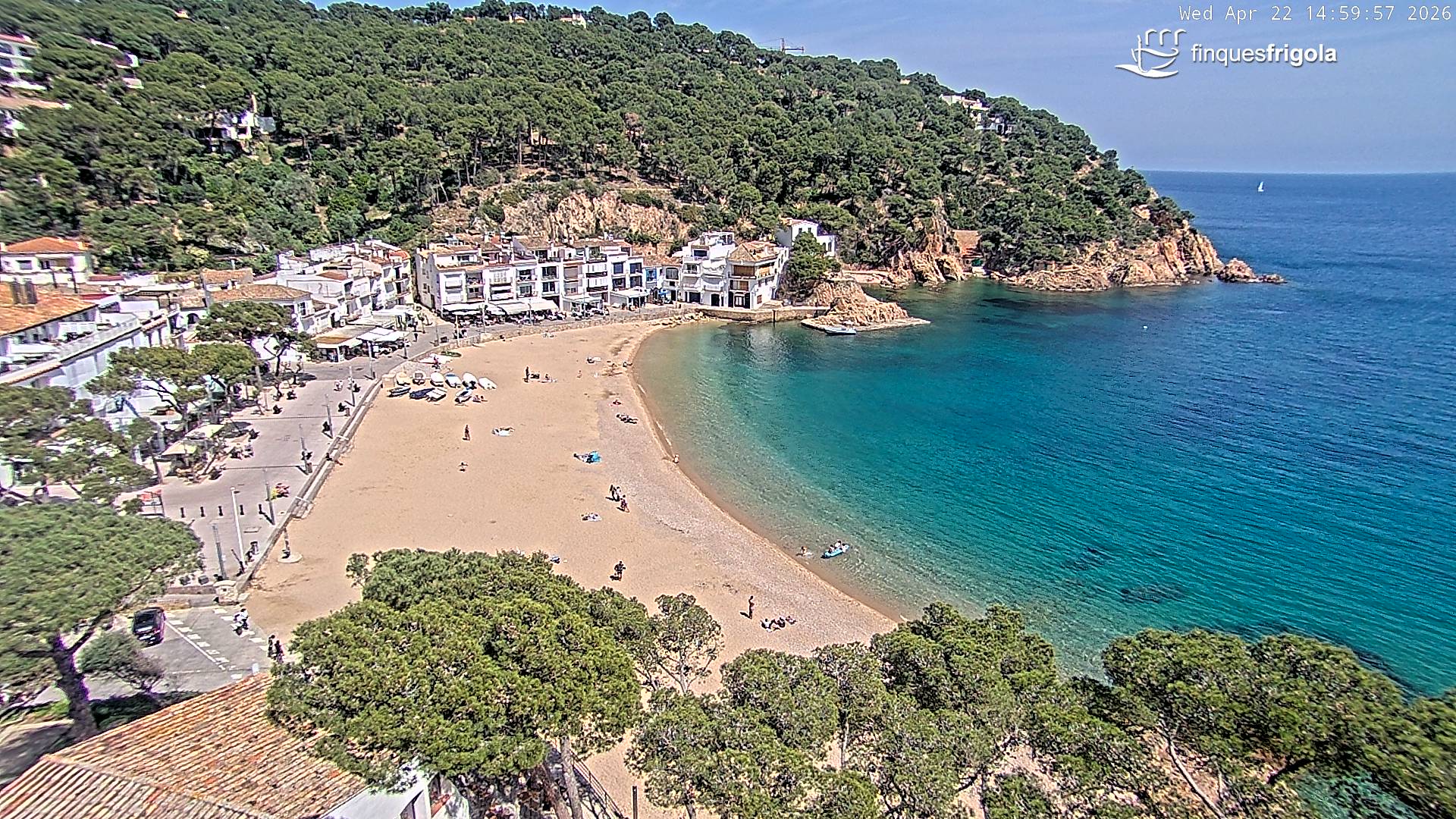 Webcam de Tamariu playa