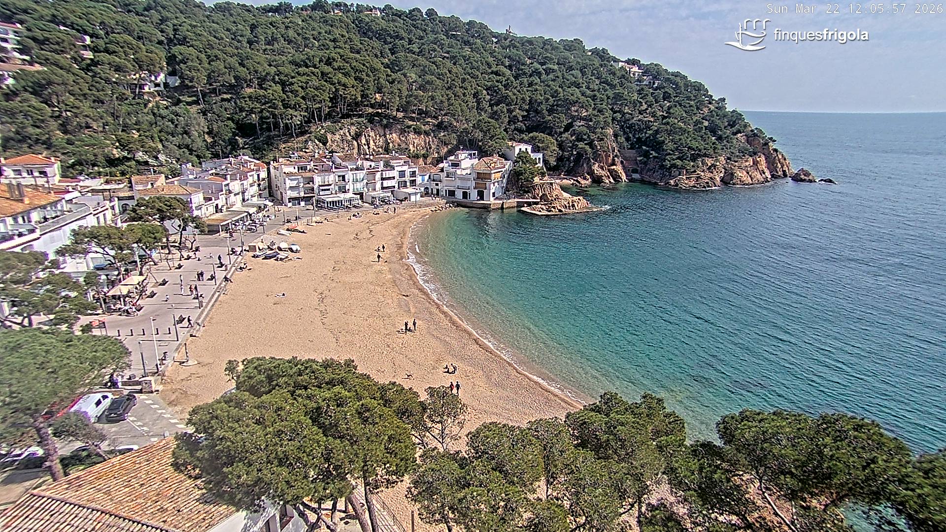 Webcam de Tamariu playa