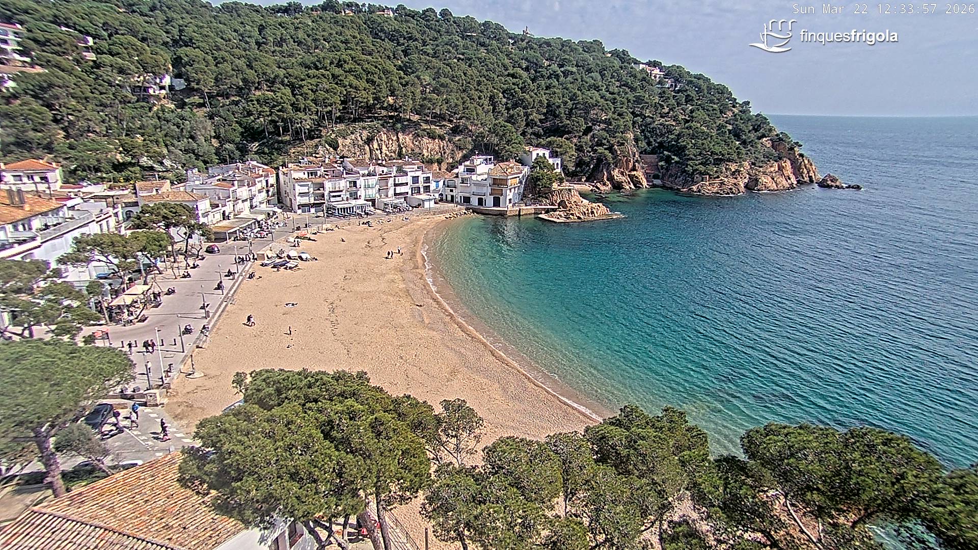 Webcam de Tamariu playa