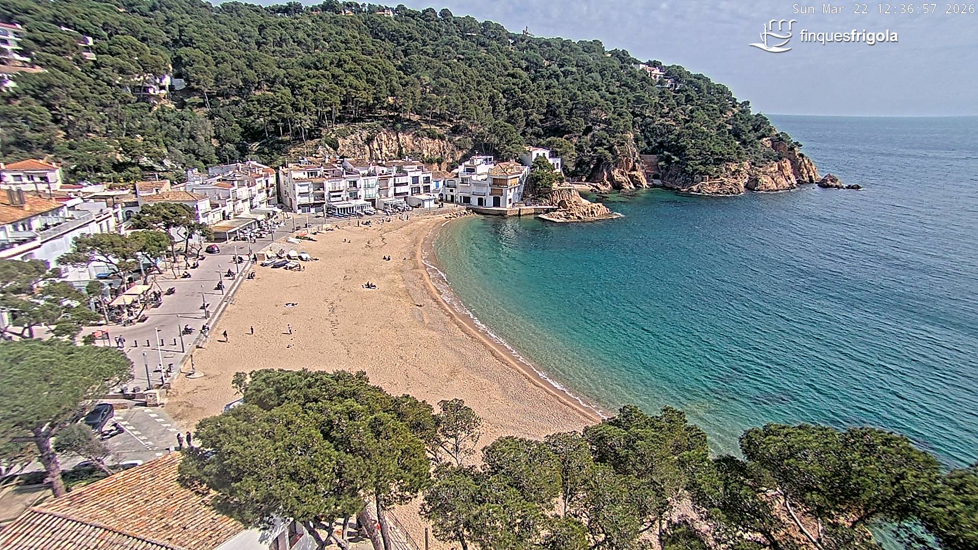 Webcam de Tamariu playa