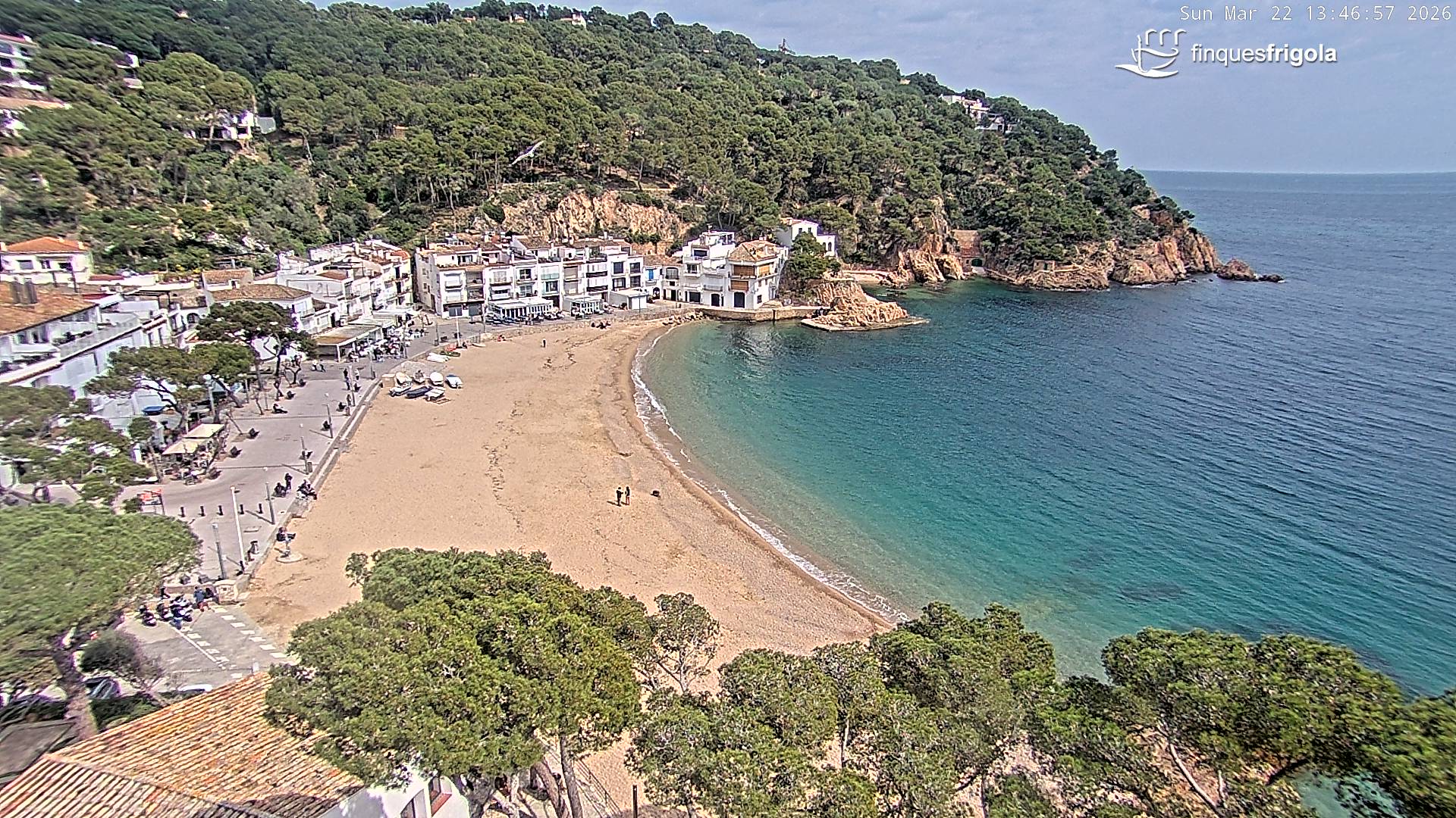 Webcam de Tamariu playa