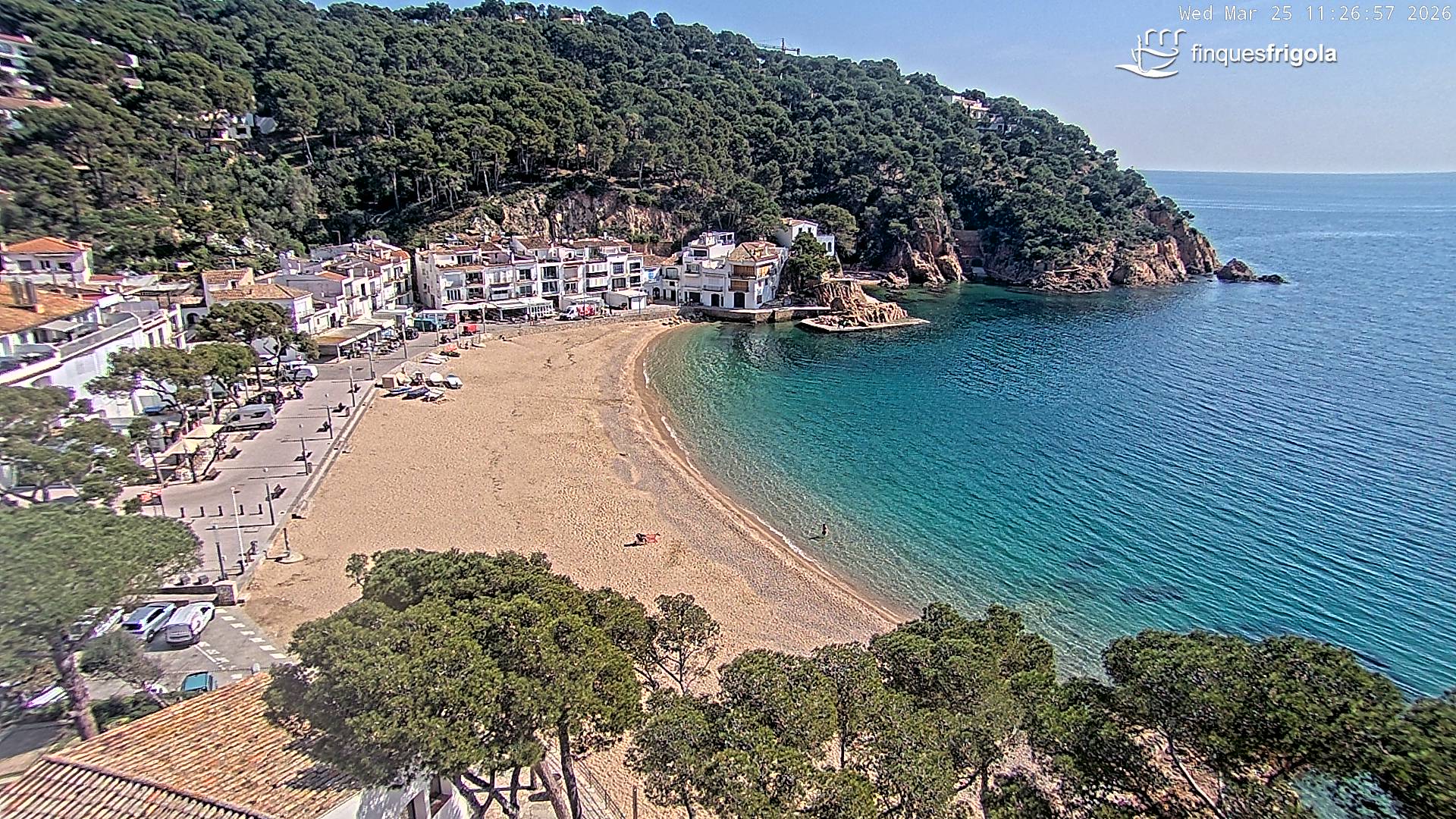 Webcam de Tamariu playa