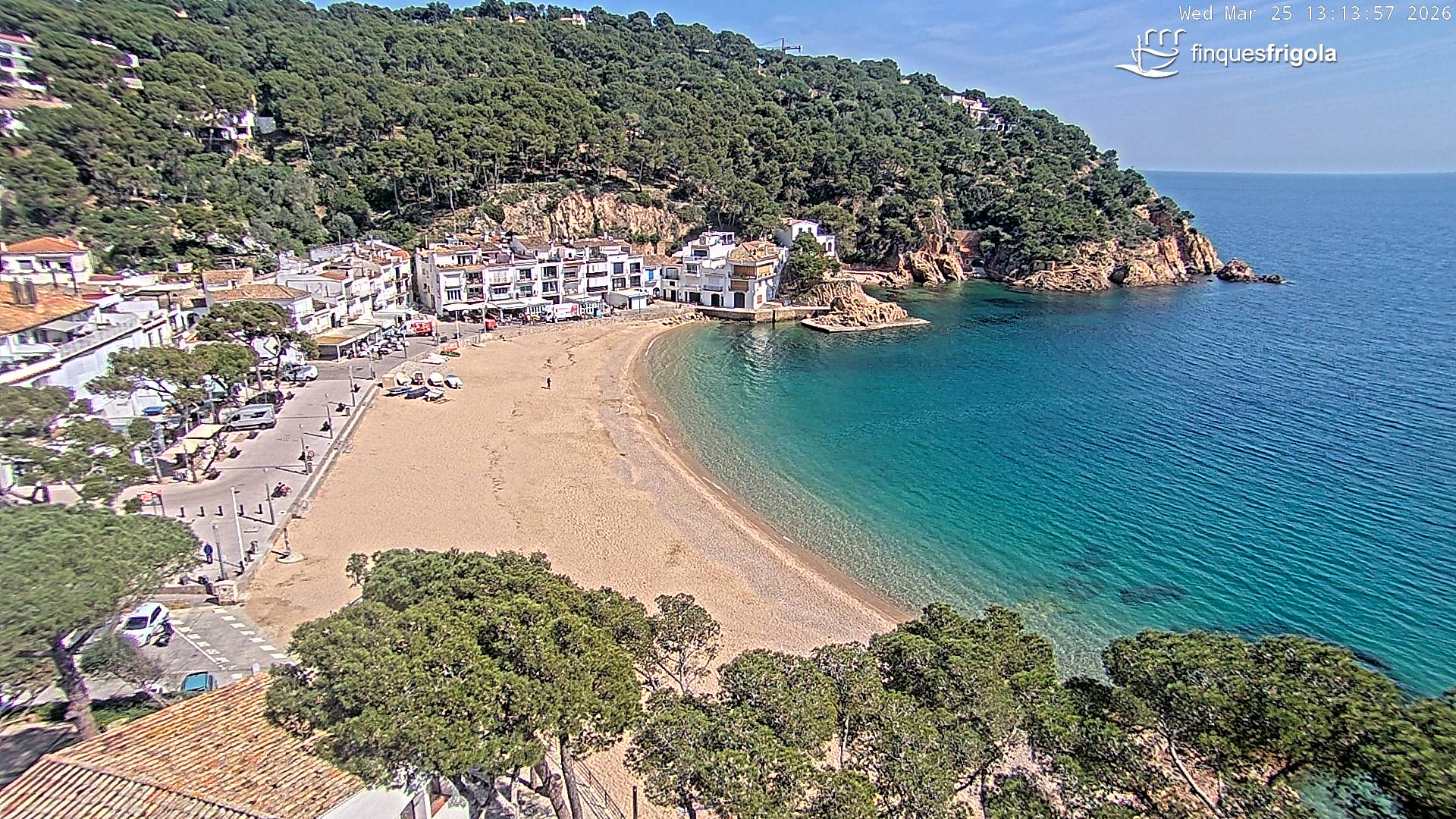 Webcam de Tamariu playa