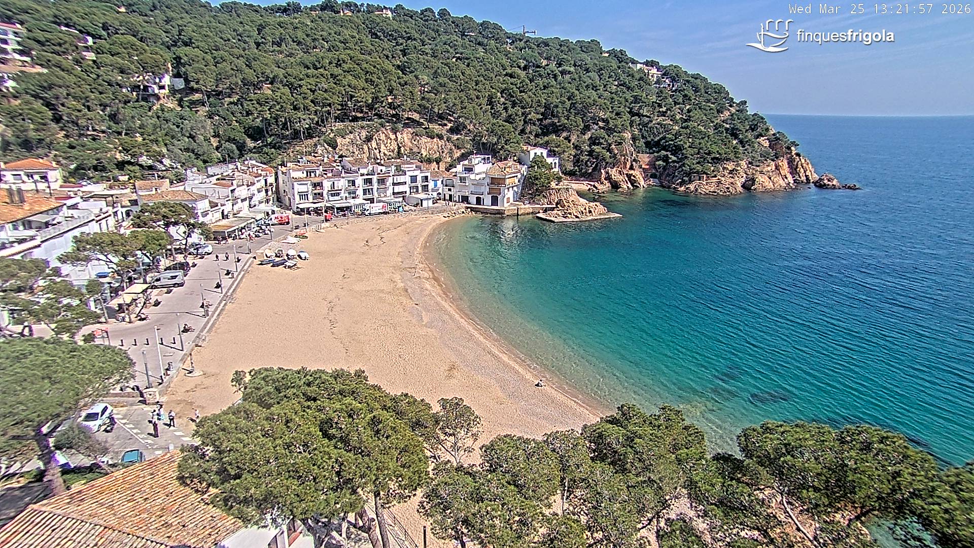 Webcam de Tamariu playa