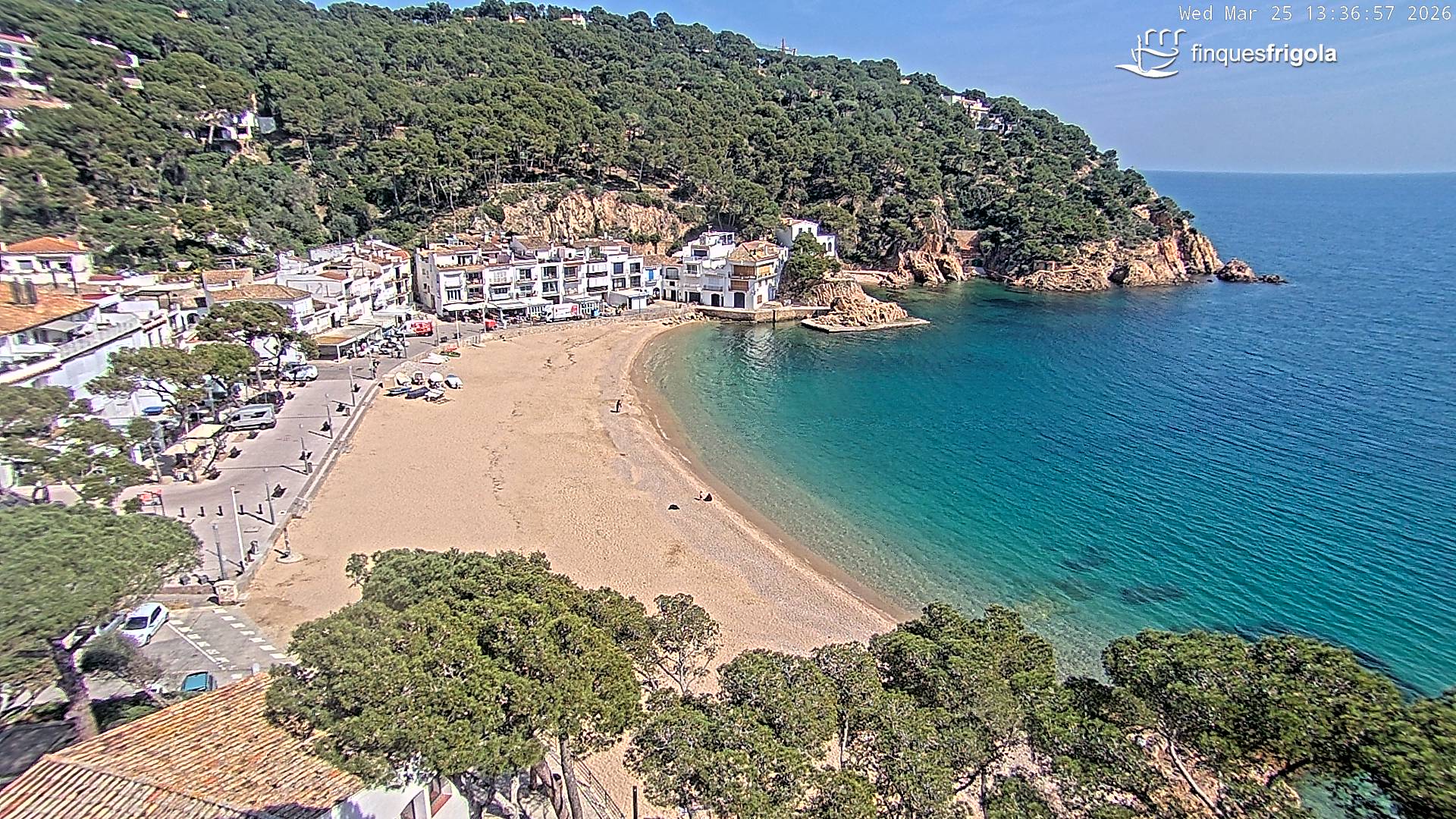 Webcam de Tamariu playa