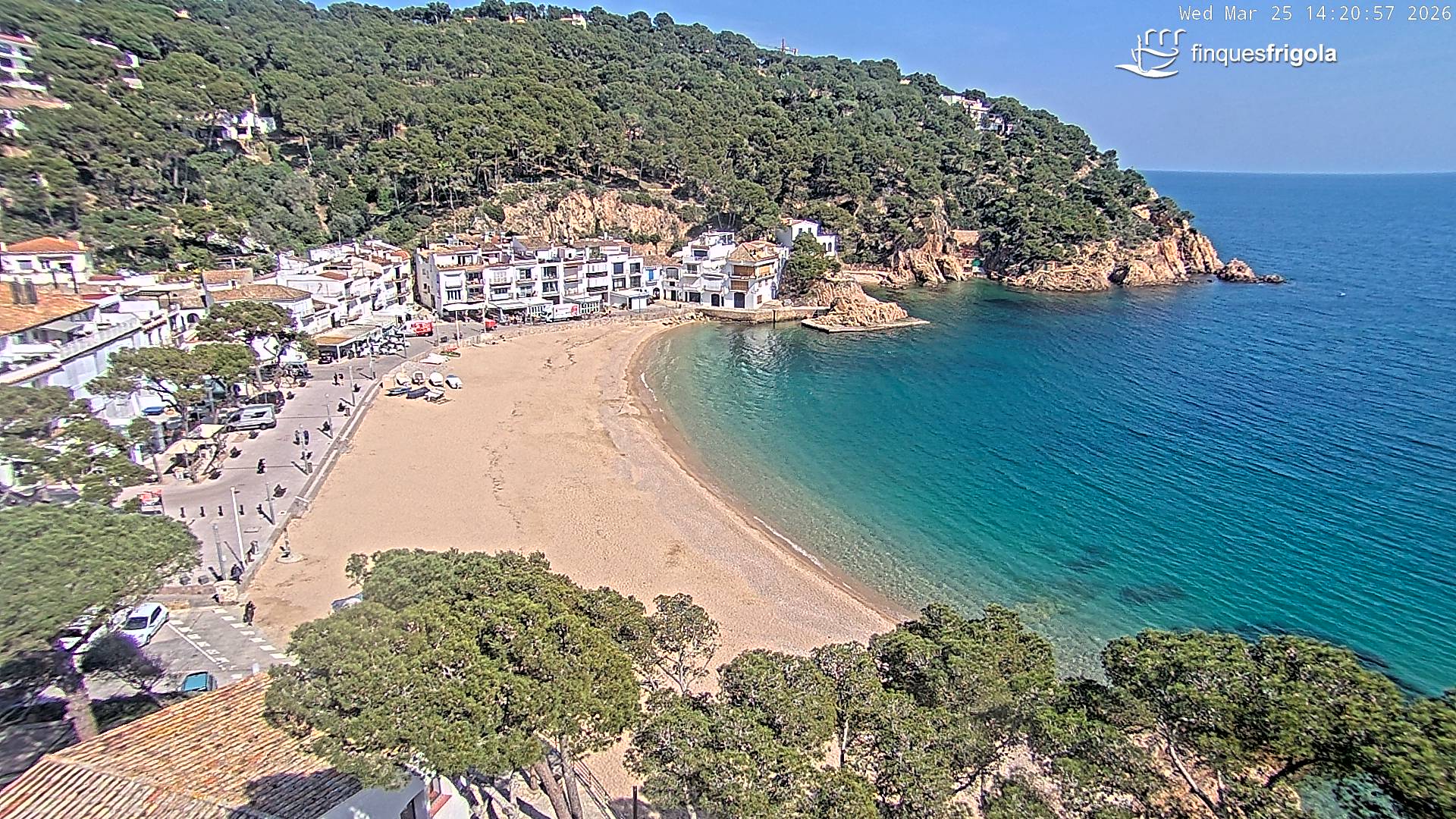 Webcam de Tamariu playa