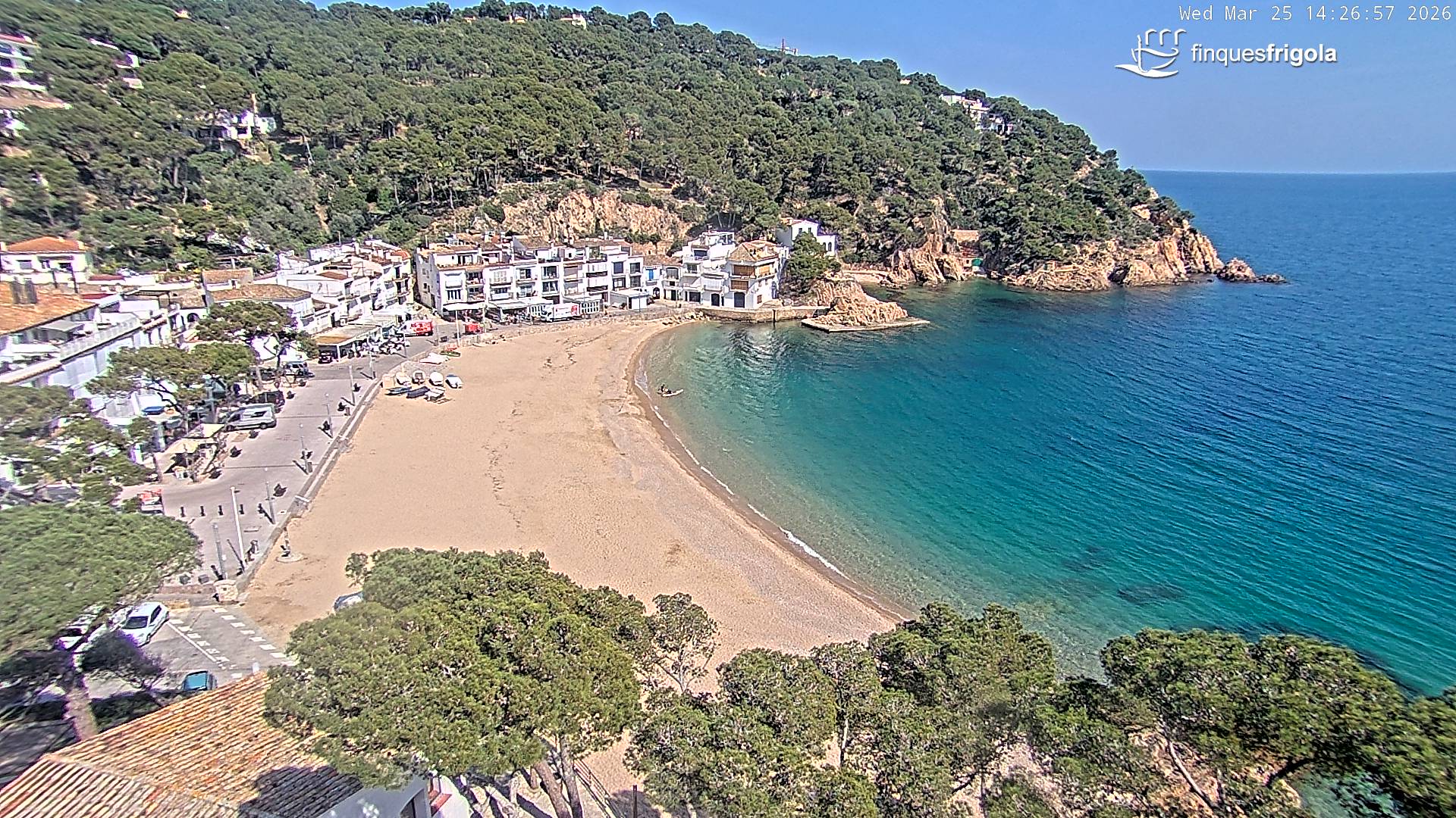 Webcam de Tamariu playa