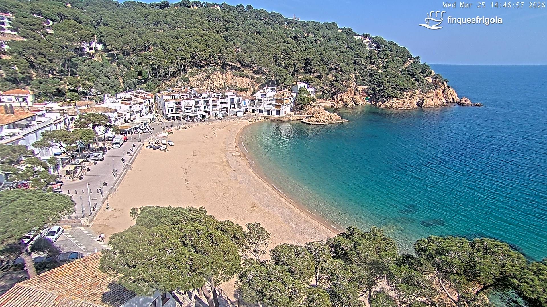 Webcam de Tamariu playa