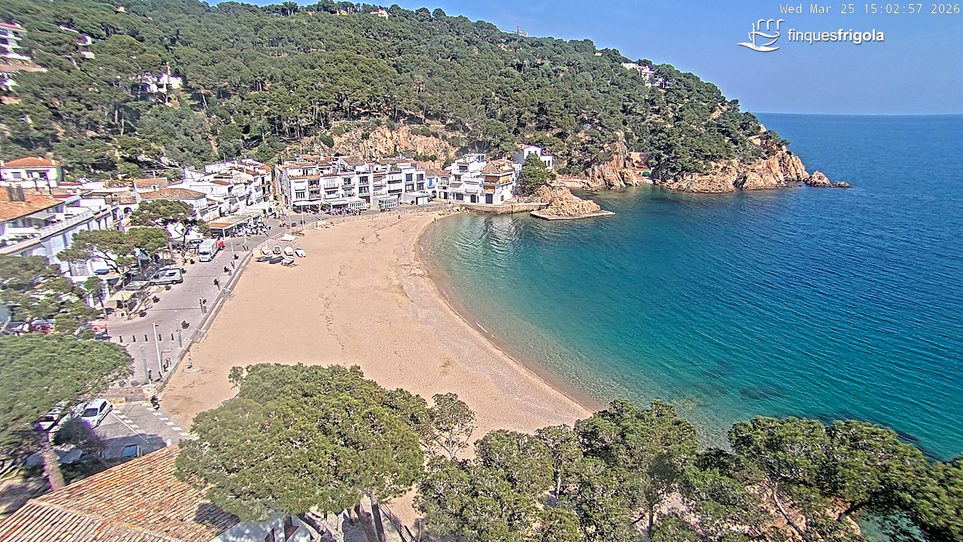 Webcam de Tamariu playa