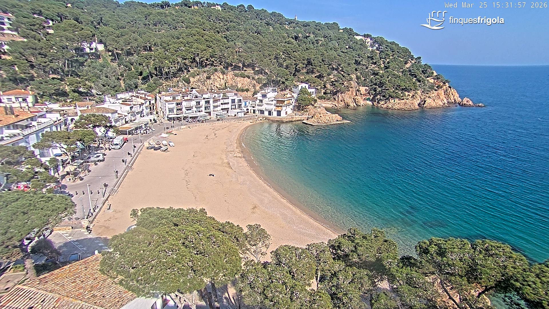 Webcam de Tamariu playa