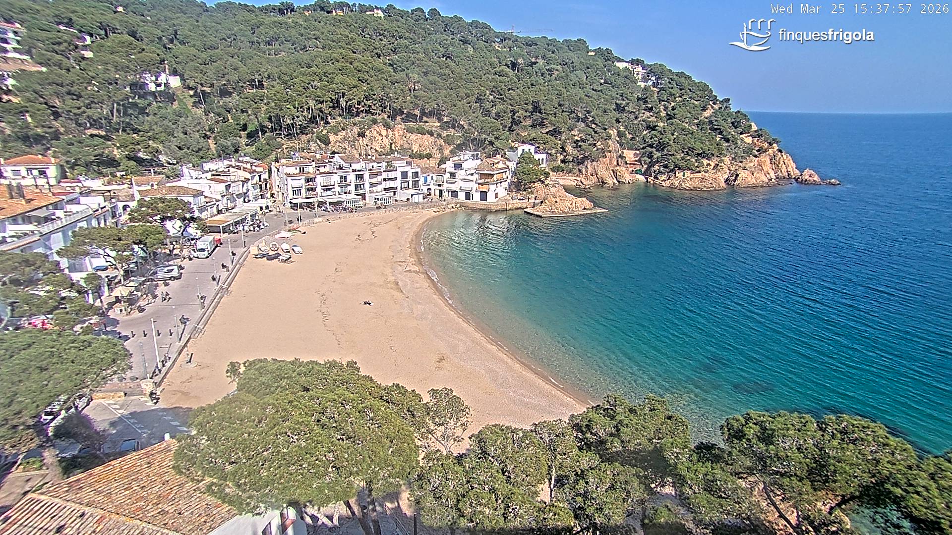 Webcam de Tamariu playa