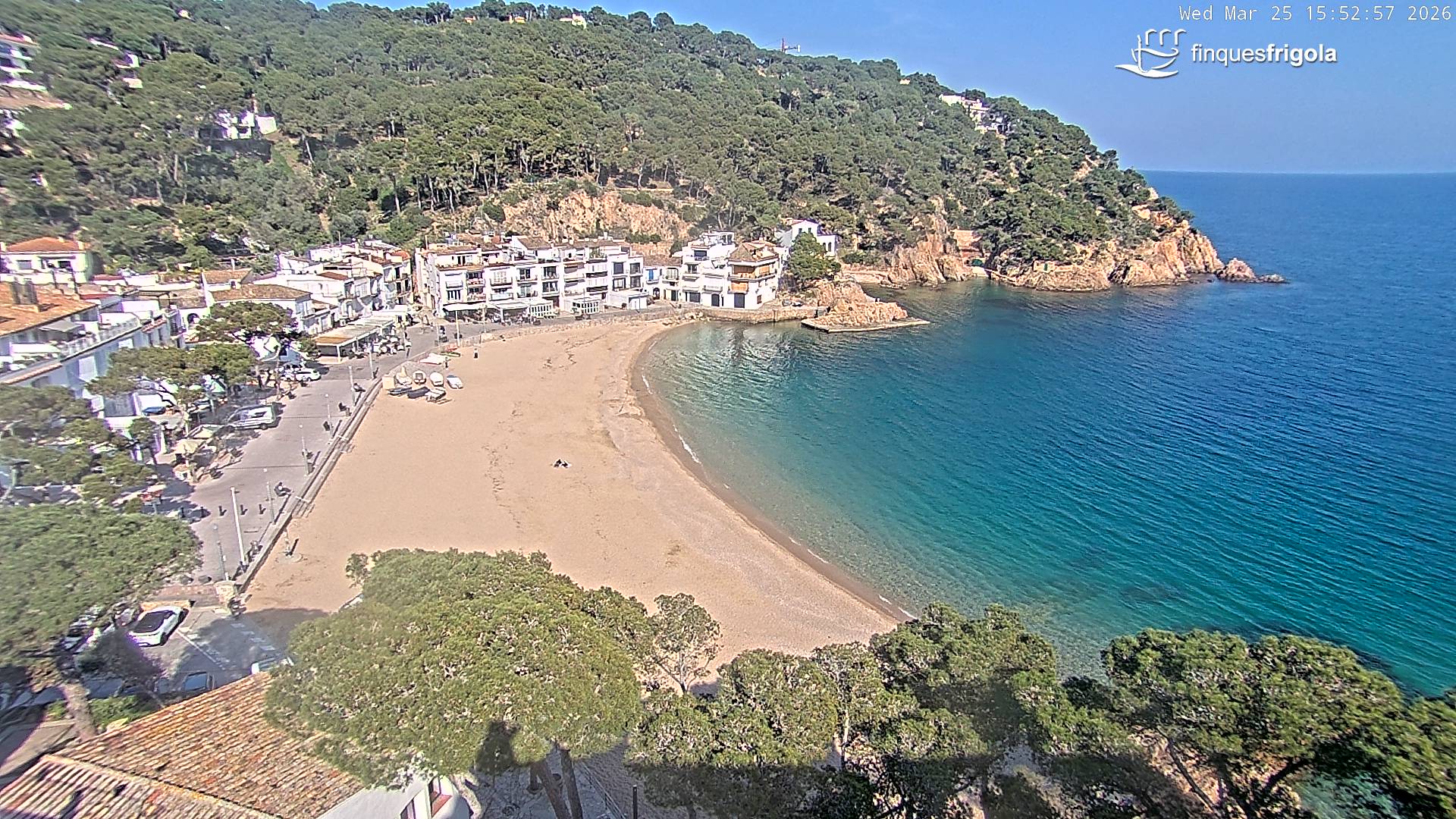 Webcam de Tamariu playa