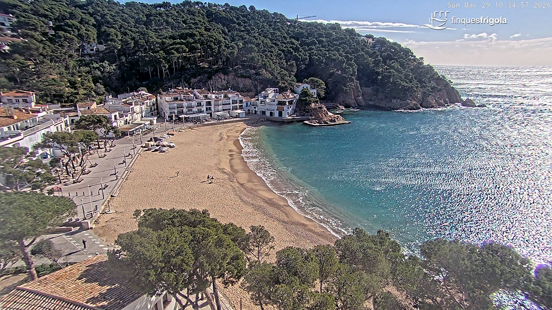 Webcam de Tamariu playa