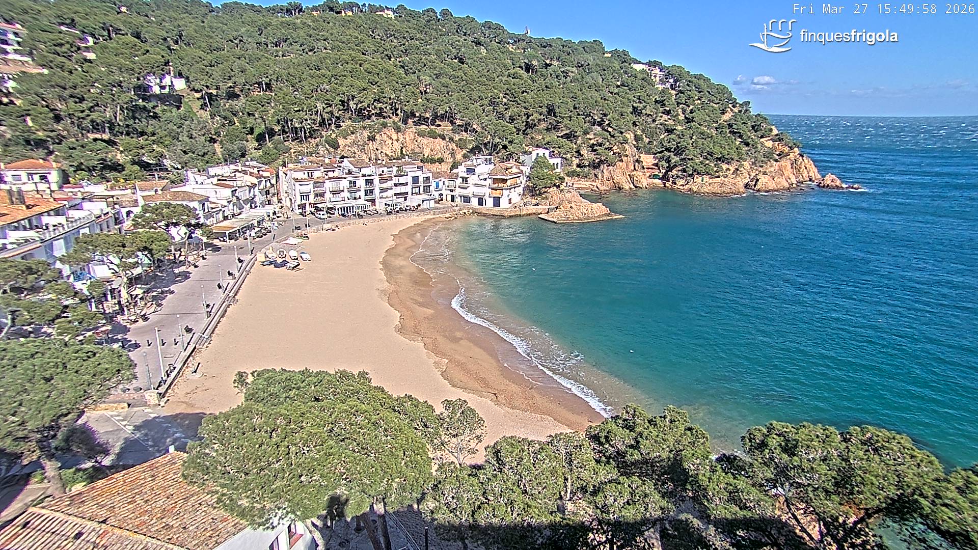 Webcam de Tamariu playa
