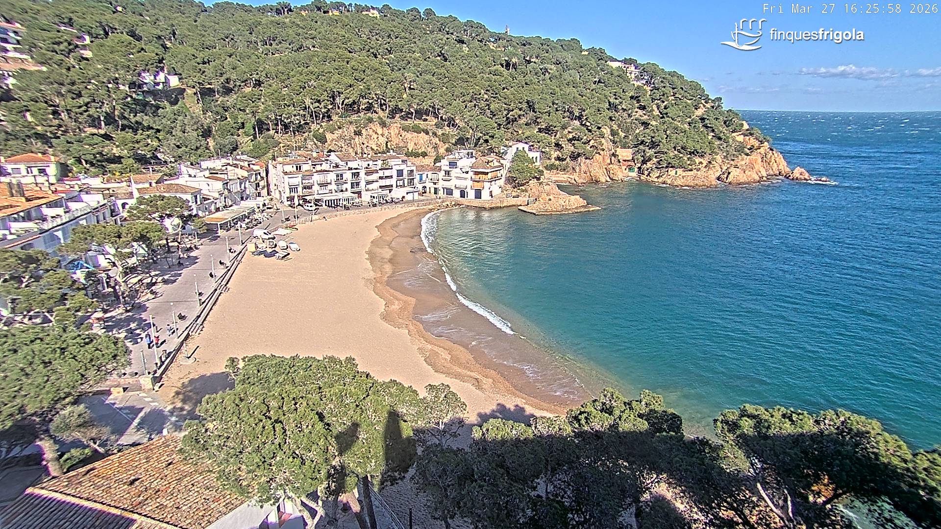 Webcam de Tamariu playa